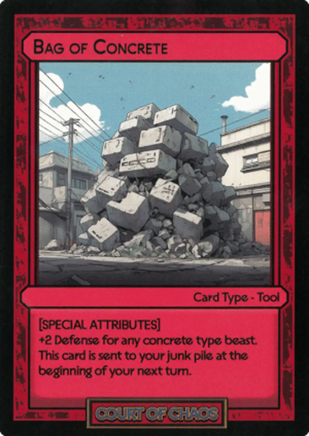 Spbp Card Bag of Concrete #49 – Court of Chaos | Booster Pack | HoloHoard
