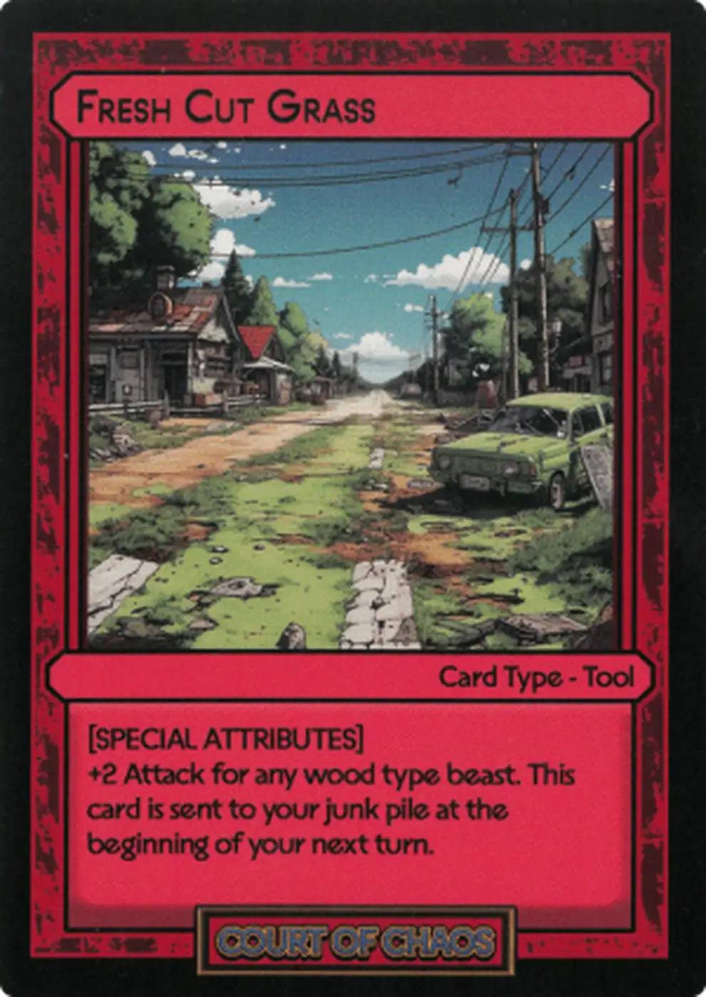 Spbp Card Fresh Cut Grass #50 – Court of Chaos | Booster Pack | HoloHoard