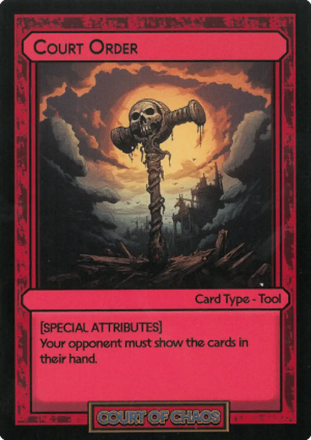 Spbp Card Court Order #55 | Court of Chaos | Booster Pack | HoloHoard