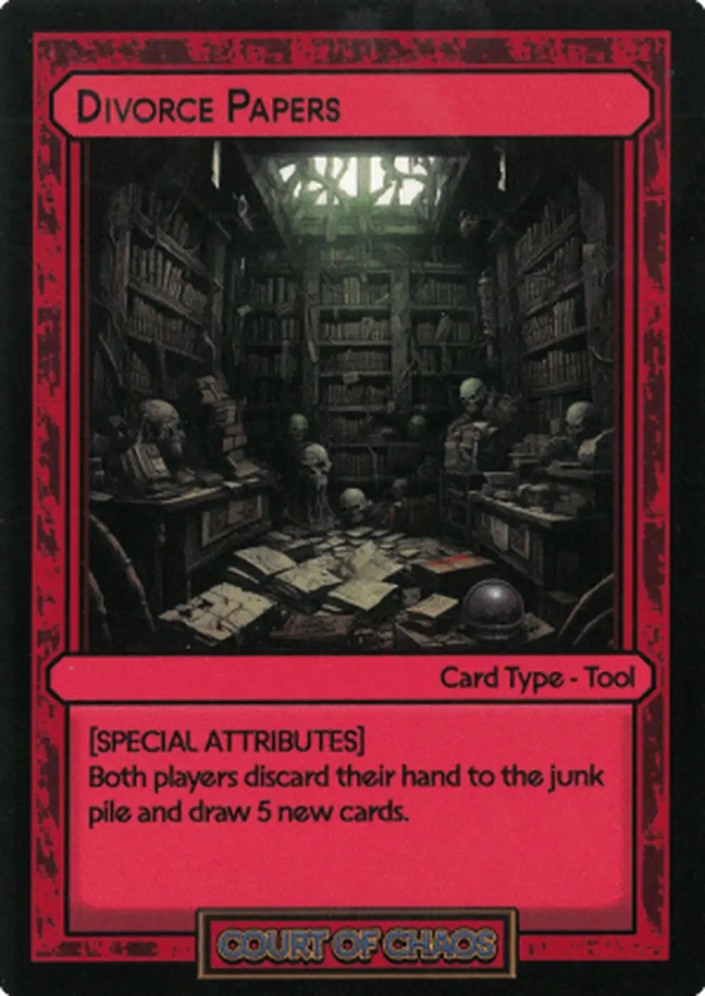 Spbp Card Divorce Papers #58 – Court of Chaos | Booster Pack | HoloHoard