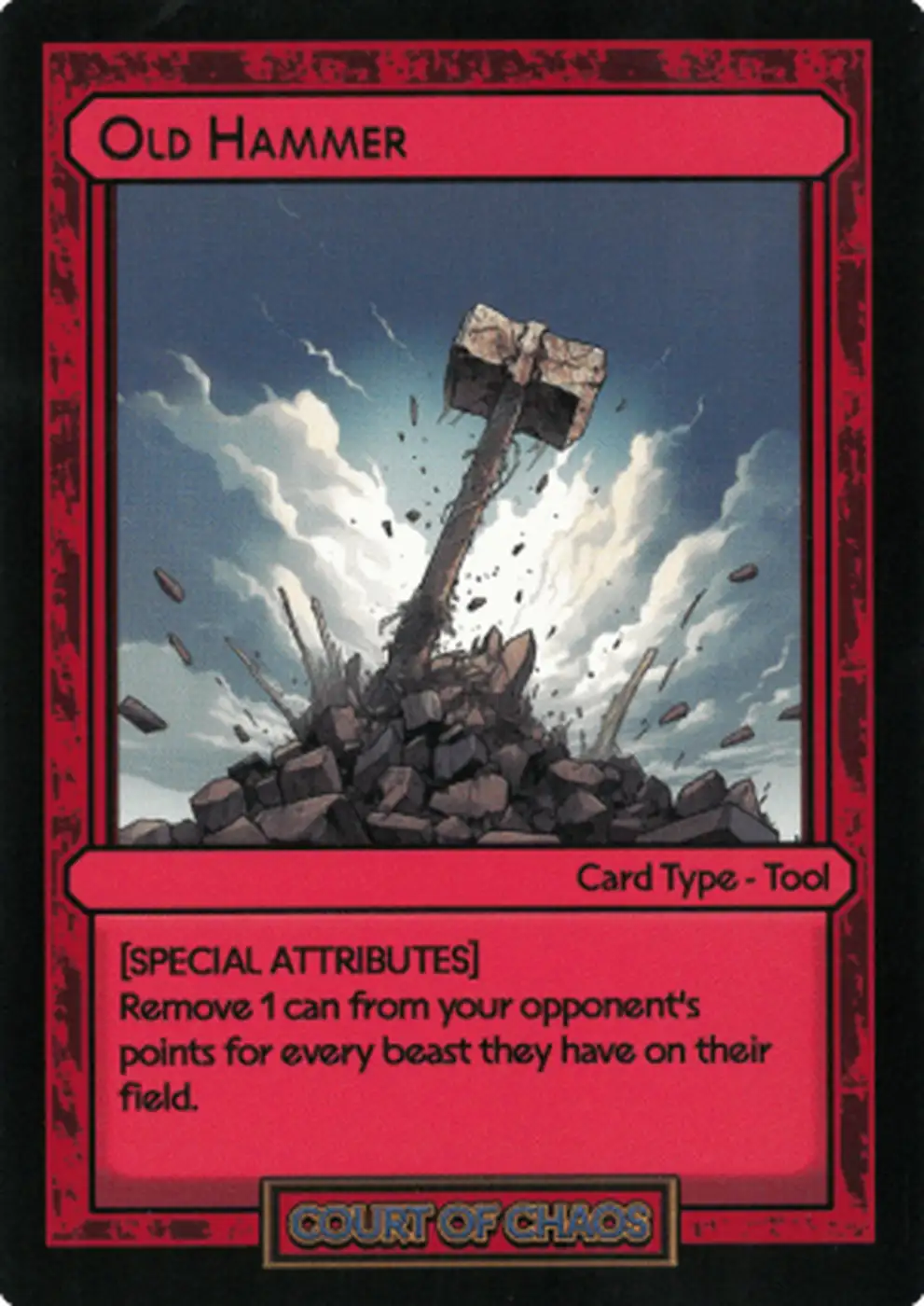 Spbp Card Old Hammer #60 – Court of Chaos | Booster Pack | HoloHoard