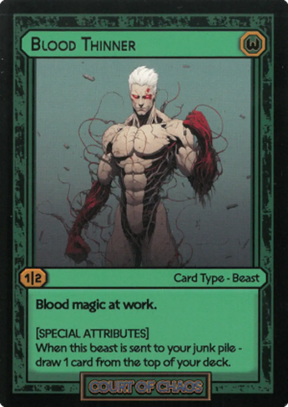 Spbp Card Blood Thinner #75 – Court of Chaos | Booster Pack | HoloHoard