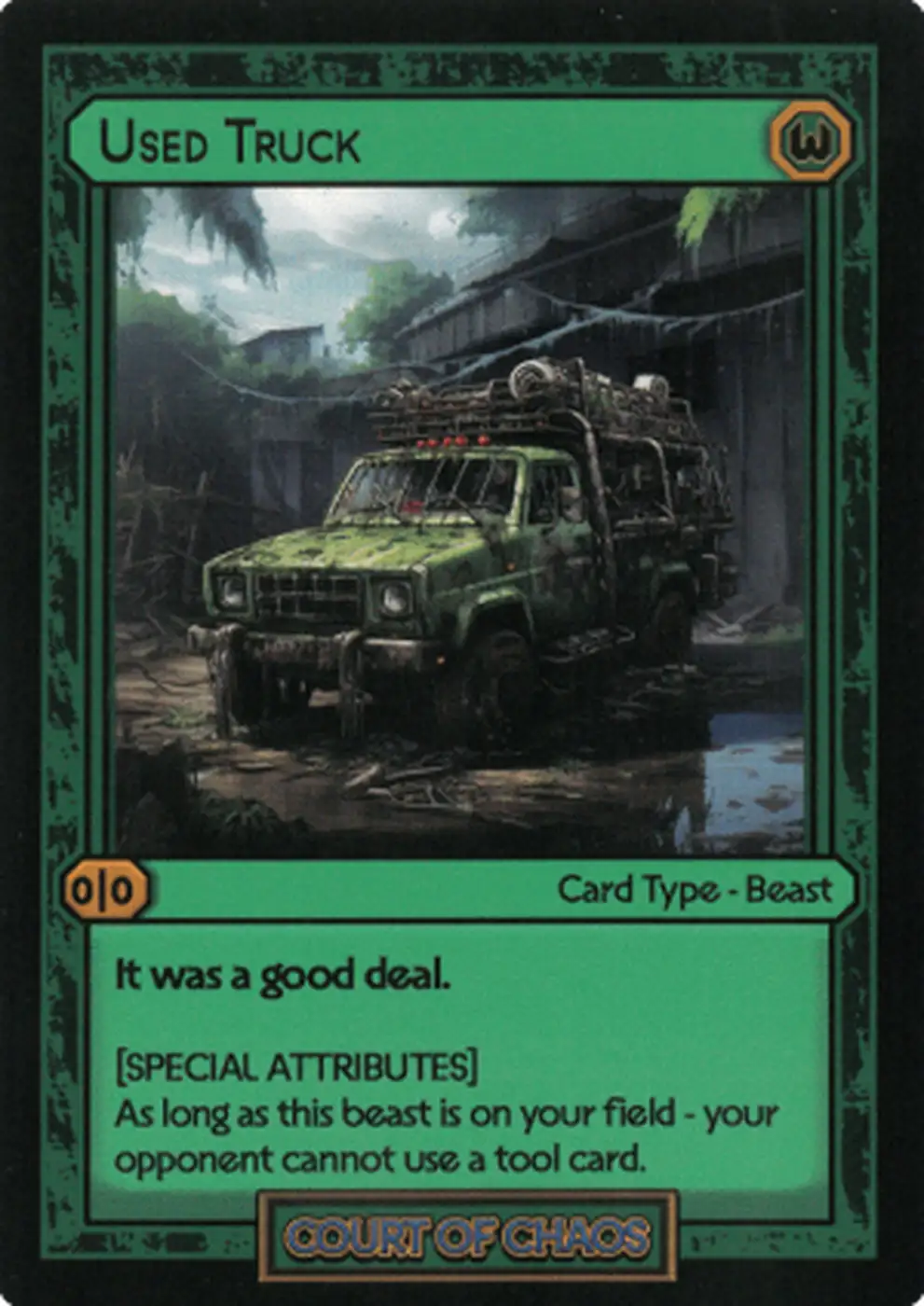 Spbp Card Used Truck #76 – Court of Chaos | Booster Pack | HoloHoard