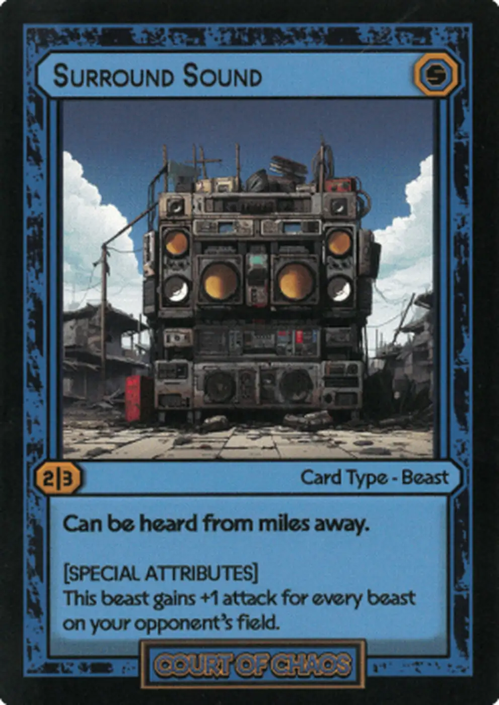 Spbp Card Surround Sound #80 – Court of Chaos | Booster Pack | HoloHoard