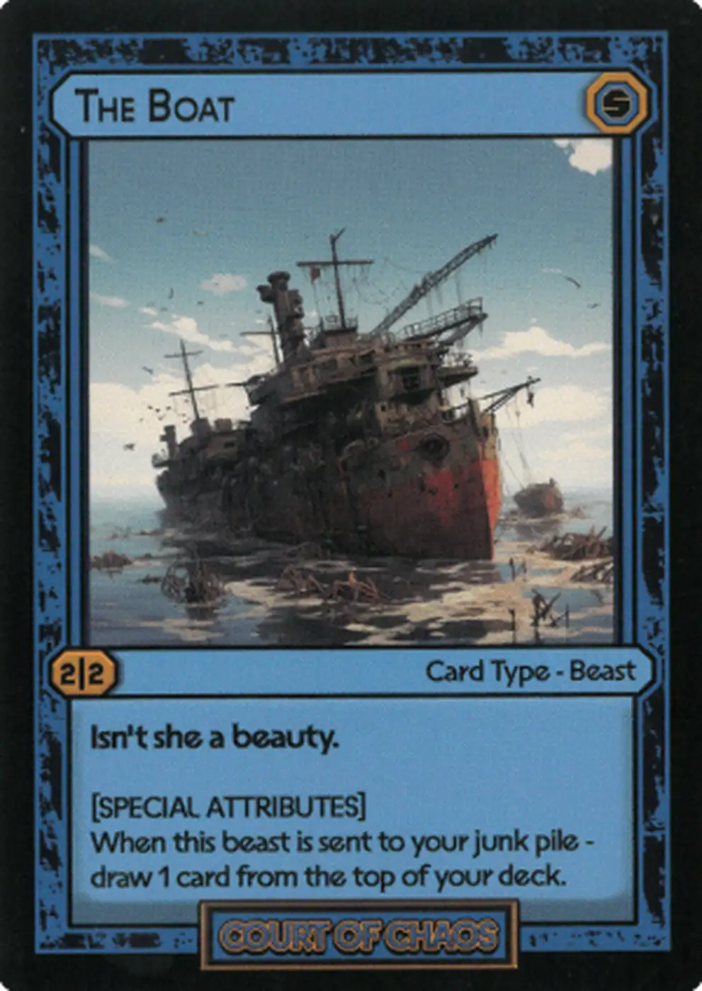 Spbp Card The Boat #81 | Court of Chaos | Booster Pack | HoloHoard