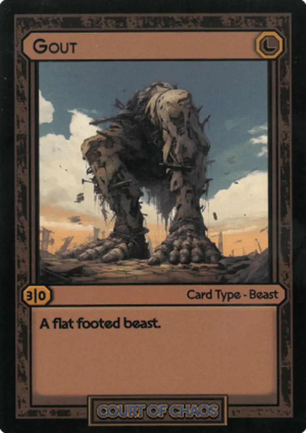 Spbp Card Gout #85 – Court of Chaos | Booster Pack | HoloHoard