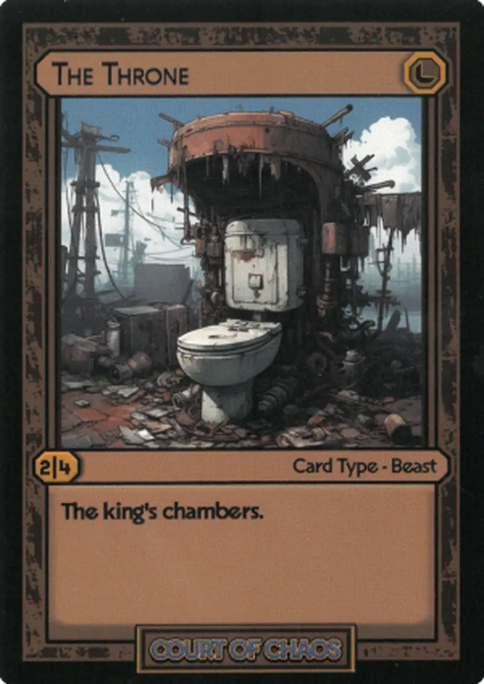 Spbp Card The Throne #86 | Court of Chaos | Booster Pack | HoloHoard