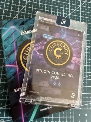 Bitcoin Conference 2026 Promo Refractor · Holofoil, back