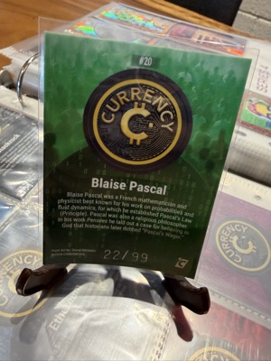 Blaise Pascal · Emerald, back