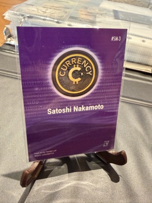 Satoshi Nakamoto · Rainbow Holofoil, back