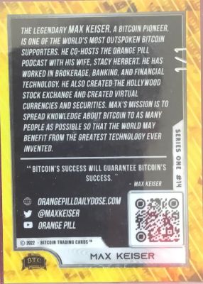 Max Keiser · 1/1, back