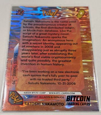 Satoshi Nakamoto · /50, back