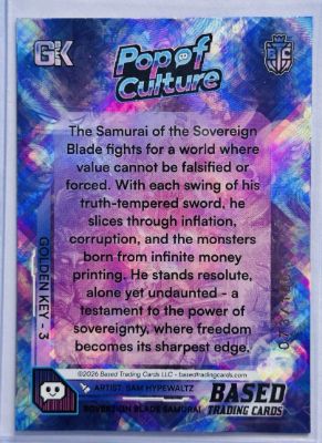 Samurai of the Sovereign Blade · /150, back