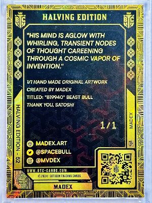819940 Beast Bull · 1/1, back