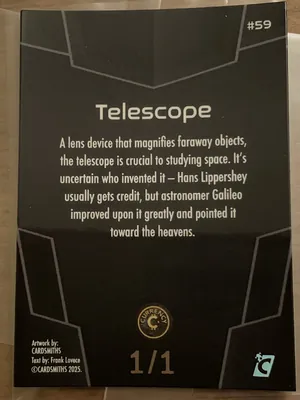 Telescope · Onyx, back