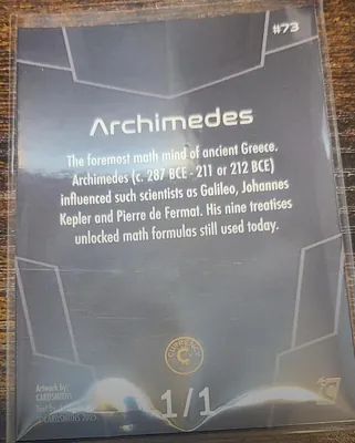 Archimedes · Onyx, back