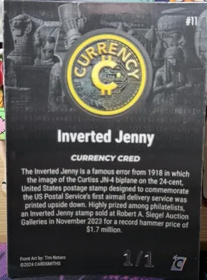 Inverted Jenny · Onyx, back