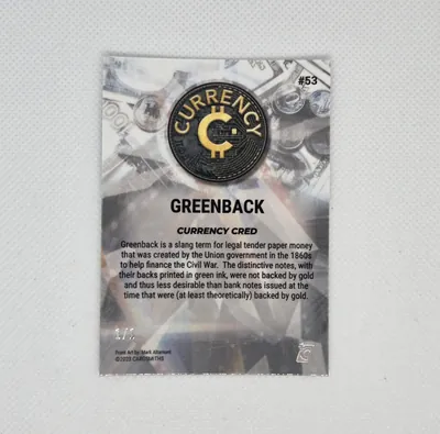 Greenback · Diamond, back