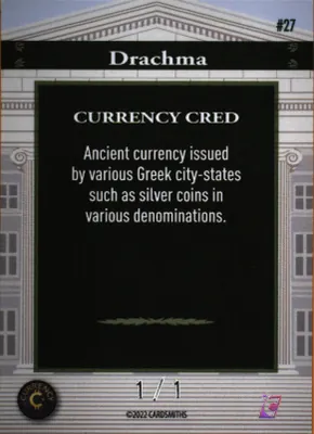 Ancient Drachma · Diamond, back
